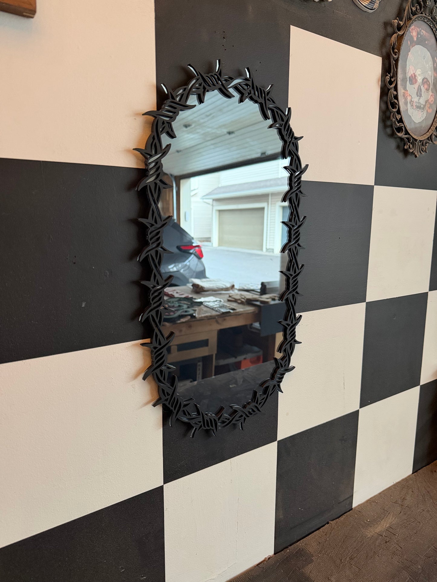 Barbed Black Mirror (tall)