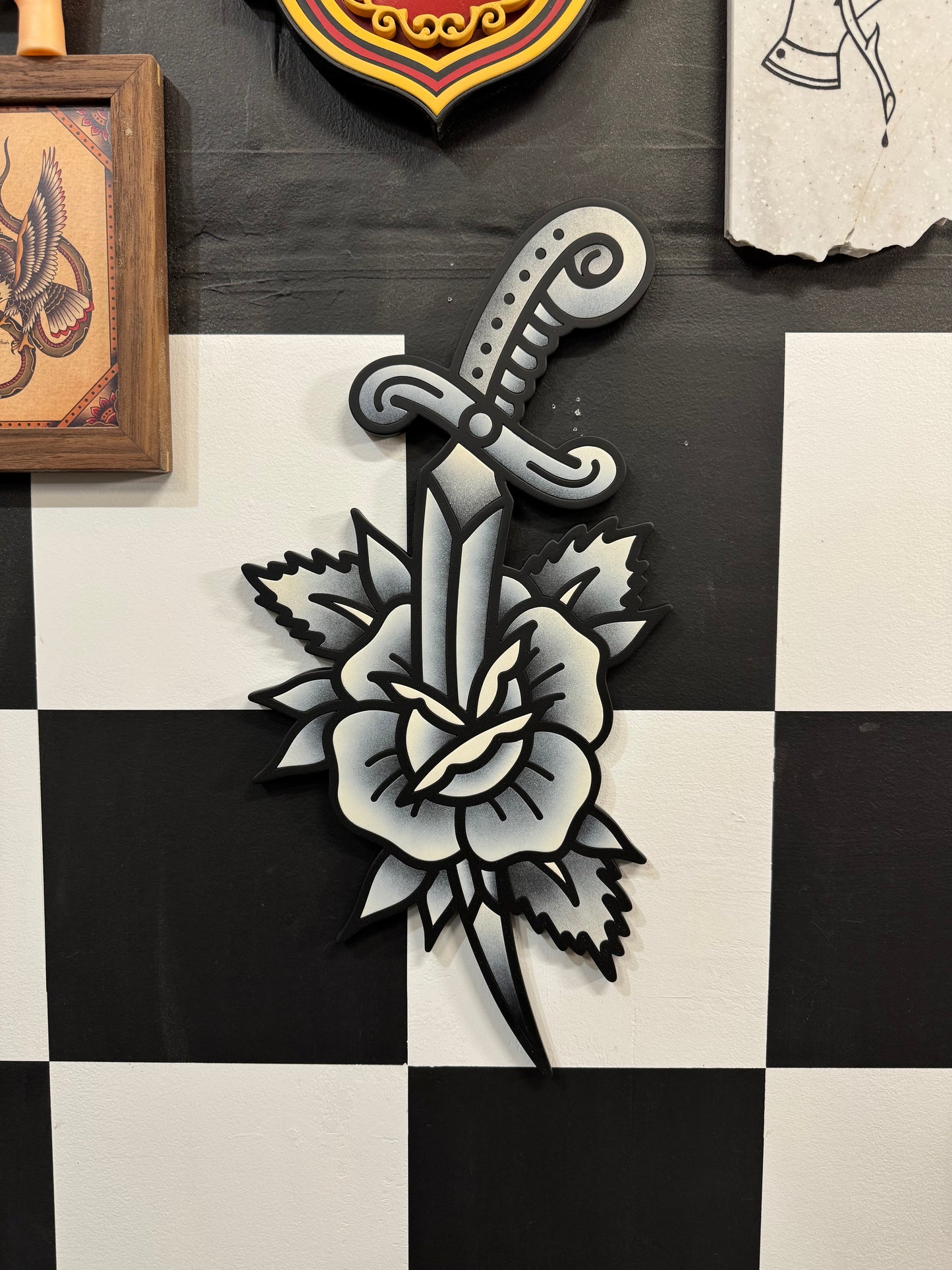 Dagger Rose (BW)